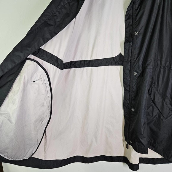Hunter‎ Original Swing Jacket Women's L Black Hooded Cinch Waist Lightweight - Picture 8 of 14